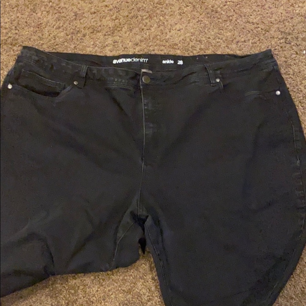 Black Size 28 AvenueDenim Ankle jeans size 28